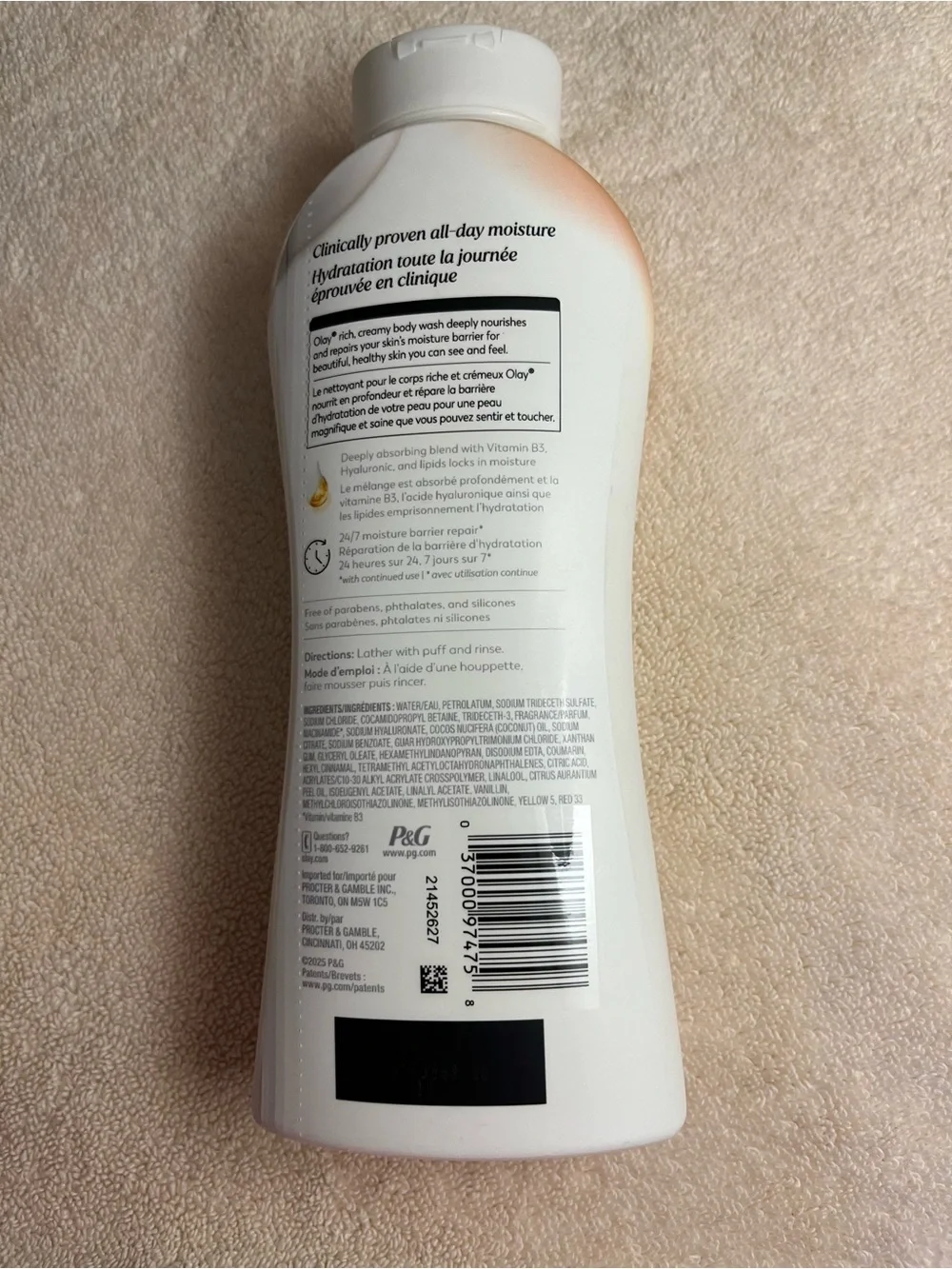 Olay Body Wash 3-Pack Shea Butter/Vitamin E/Coconut Oil Moisture Barrier 22oz